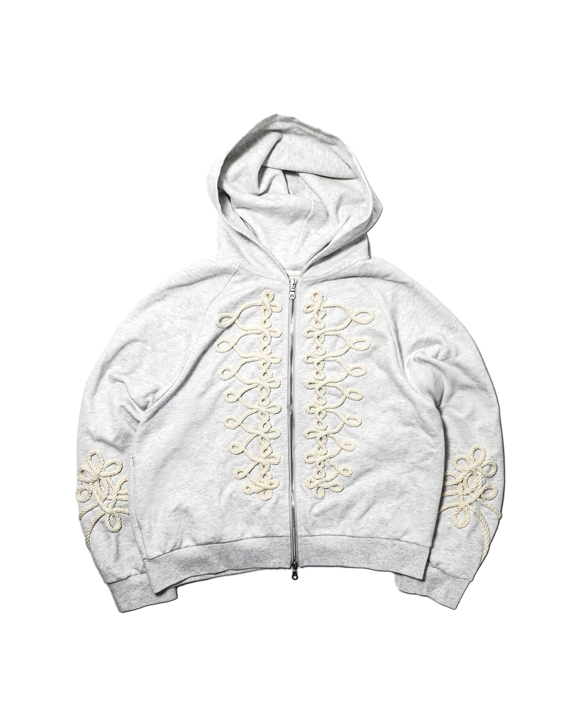 Hussar Zip-Up, in Gray